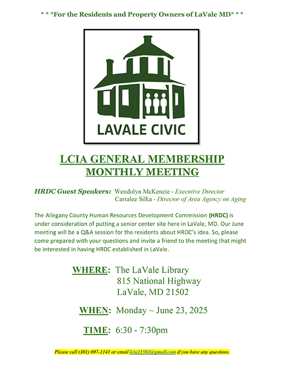 June 23, 2025 General Membership Monthly Meeting Informational Flyer
