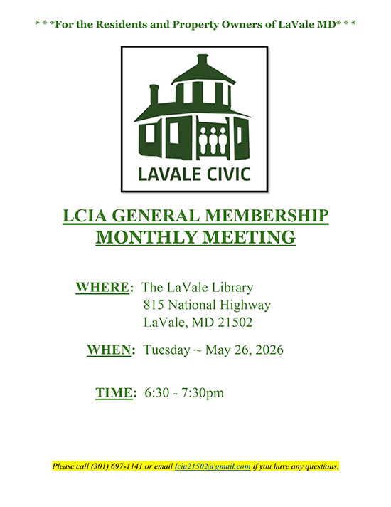 May 26, 2026 General Membership Monthly Meeting Informational Flyer