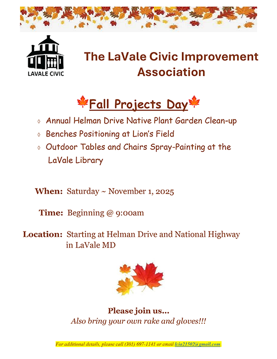 November 1, 2025 Helman Drive Native Plant Garden Clean-up Informational Flyer