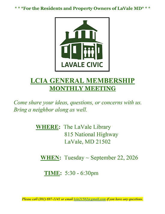 September 22, 2026 General Membership Monthly Meeting Informational Flyer
